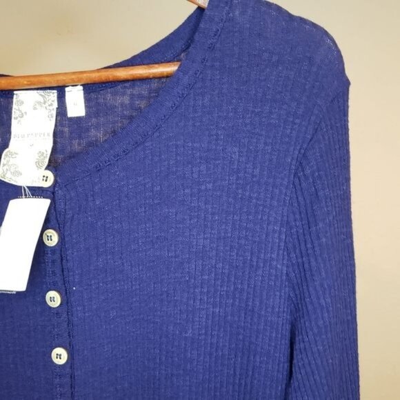 NWT Blu Pepper Button‎ Ribbed Dress - Picture 8 of 10